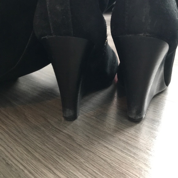 Tory burch black suede boots - Picture 4 of 8